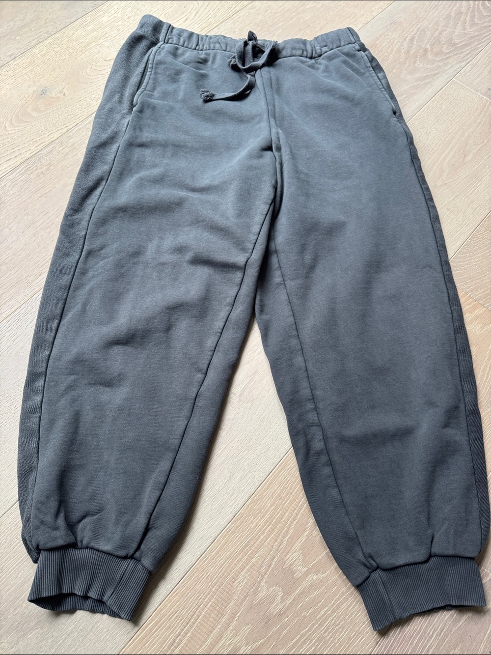 aerie Charcoal Gray Hoodie & Sweatpants Set with Distressed Accents - Picture 10 of 14